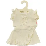 Heless Dolls Wrap Skirt Ecru with Ruffles 35-45 cm