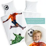 Carpe Sonno Fußball Weiß 135 x 200 cm + 80 x 80 cm