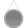 Home Deluxe LED-Spiegel Schwarz, Glas, 40x40x1 cm Badezimmer, Badezimmerspiegel, Badspiegel