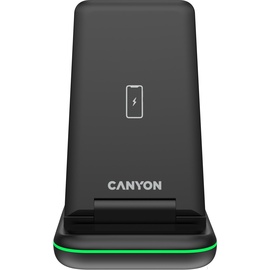 Canyon 3-in-1 Wireless Charging Station WS-304 schwarz (CNS-WCS304B)