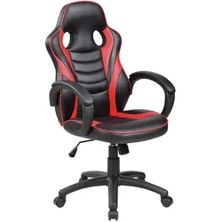 ROCADA Gamingstuhl STUDENT rot schwarz