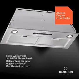 Klarstein Dunstabzugshaube 72,5 cm Silber