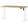 Germania Schreibtisch höhenverstellbar, elektrisch 140 cm weiß, 140x119x80 cm