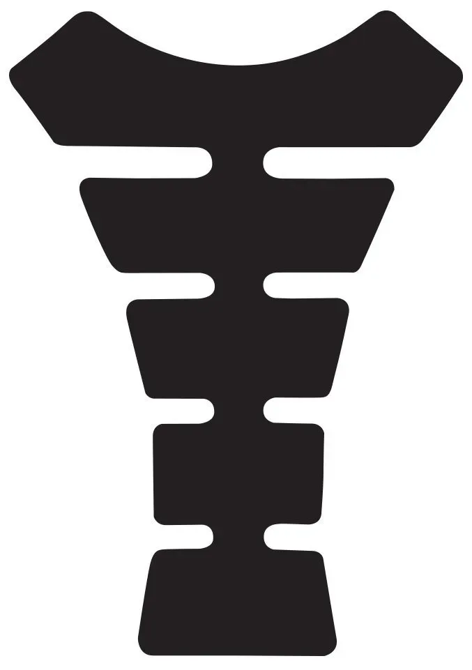 Oxford Original Spine Gel Tankpad, zwart Voorman