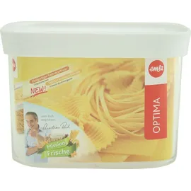 Emsa Frischhaltedose OPTIMA transparent/weiß 11,9 cm 1,0 l