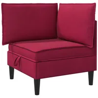 vidaXL Sofa mit Stauraum Weinrot Samt