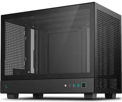 DeepCool CH160 schwarz Mini Tower Gehäuse Mini-ITX Glasfenster