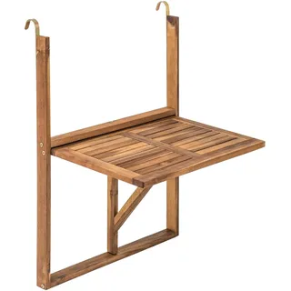 Estexo Balkontisch Hängetisch Balkonhängetisch Klappbar Klapptisch Balkon Tisch Holz