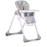 Moni Hochstuhl Muffin klappbar, 5-Punkt-Sicherheitsgurt, Rückenlehne verstellbar grau