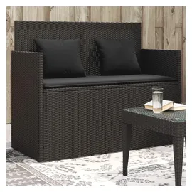vidaXL Gartenbank 112 x 53 x 91 cm Schwarz