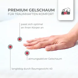 RIBECO Topper »Aaron MAXI, Topper ideal für Boxspringmatratzen«, (1 St.) weiß