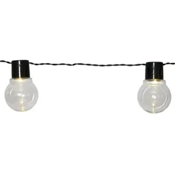 StarTrading LED Solar Lichterkette 10 warmweiße LED  180cm Lichtsensor