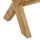 Beliani Gartenstuhl Weiss Heller Holzfarbton 40x51x45