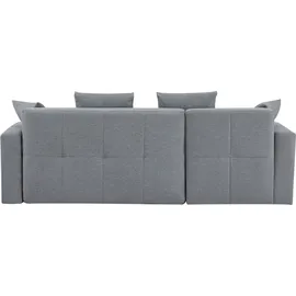 Ecksofa 217 cm Polyester 3-Sitzer Grau