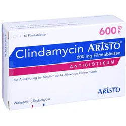Clindamycin Aristo 600 mg Filmtabletten 16 St