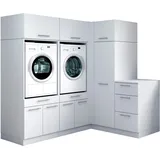laundreezy Mehrzweckschrank-Set 203 x 200 x 68 cm Weiß