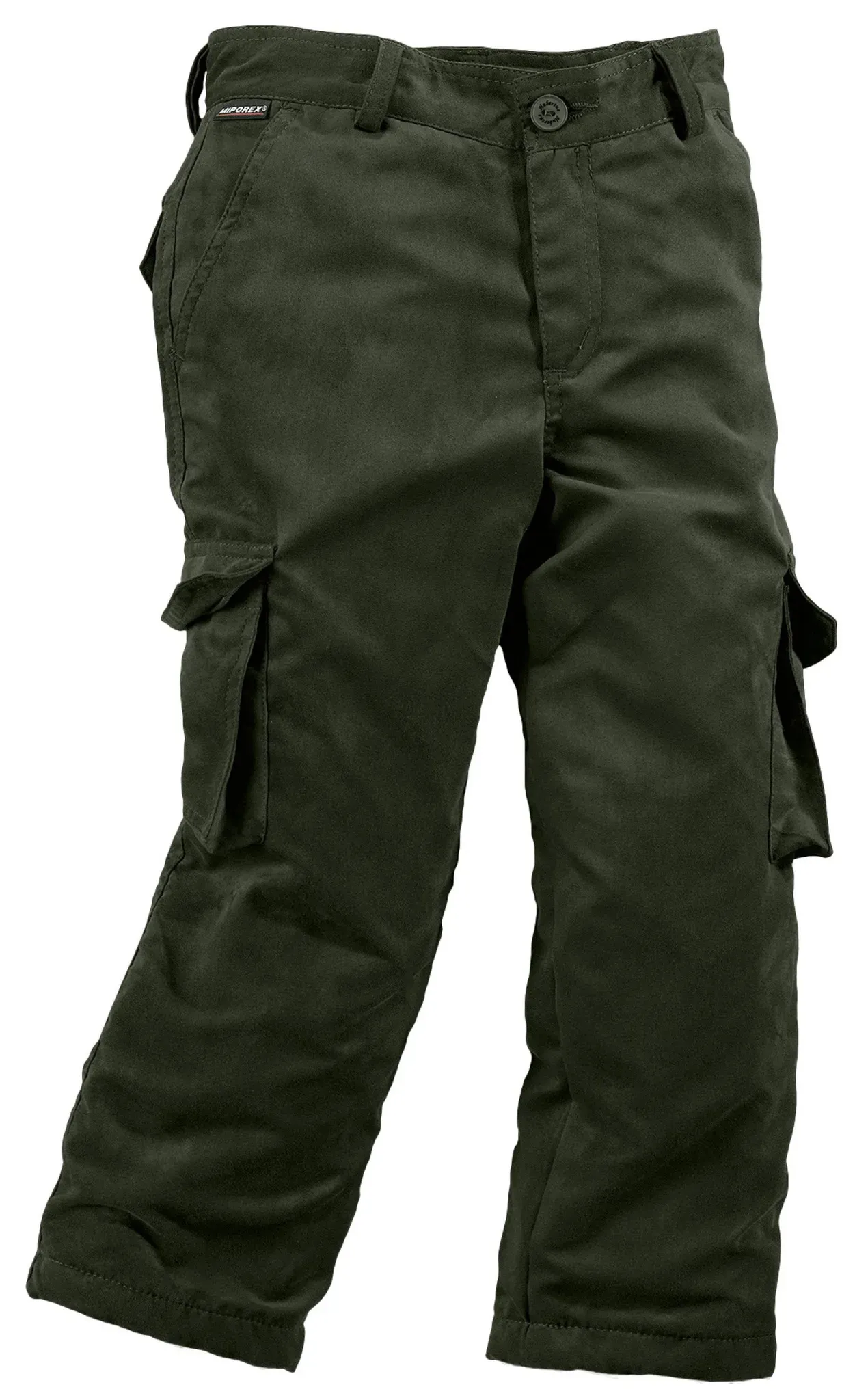 Hubertus Kinderhose Microvelours, oliv-braun, 164