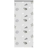 vidaXL Duschrollo 110 x 240 cm grau