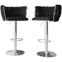 Mirjan24 Barhocker Muz BS-1142/CM 50 x 85 x 52 cm Schwarz