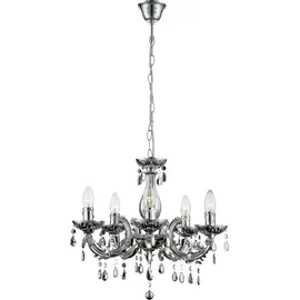 GLOBO Kronleuchter 5-flg. LED 44 cm silber
