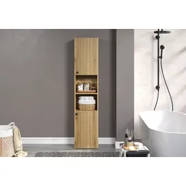 trendteam PureBliss Hochschrank 40 x 186 x 31 cm Schwarz Holz