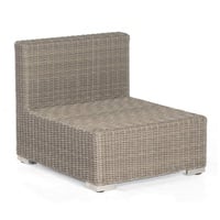 SonnenPartner Gartenlounge-Sessel Sonnenpartner Lounge-Mittelmodul Residence Aluminium mit Polyrattan