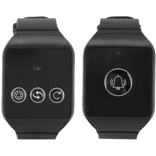 Kabelloses Rufsystem, Kabelloses Watch Pager Rufsystem für Senioren, Wasserdichtes Schwesternrufsystem, Wiederaufladbarer Akku für ältere Menschen