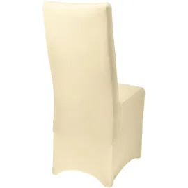 Beautissu Stuhlhusse Leona Creme 95 x 45 cm