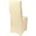 Beautissu Stuhlhusse Leona Creme 95 x 45 cm