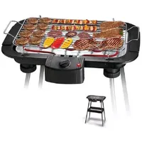 BBQ Elektrogrill - Standgrill, Tischgrill mit Zwischenablage 2000 Watt Leistung