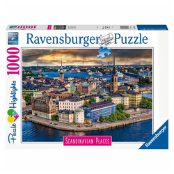 Ravensburger Puzzle Stockholm Schweden 1000 Teile, Puzzleteile