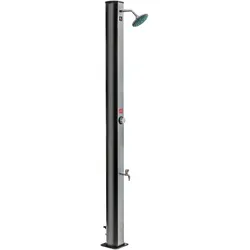 Solardusche GRE "DSP35", schwarz, B:25cm H:214cm, Polyvinylchlorid (PVC), Outdoorduschen, 214 cm Höhe