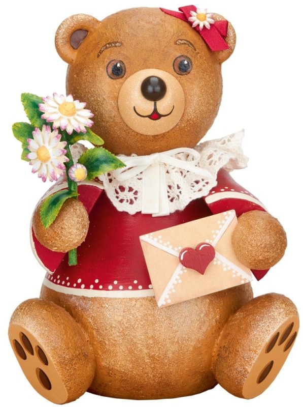 Hubrig-Volkskunst Hubiduu Teddy mit Herz Herzenssache 18 cm