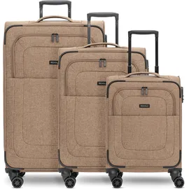 Redolz Essentials 12 Koffer-Set 3-tlg. braun/coffee