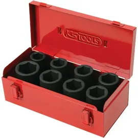 KS Tools 3/4" Sechskant-Kraft-Stecknuss-Satz 8-tlg. lang