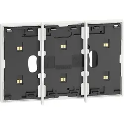 Legrand KW8102P1 LivingNow 3-mod. Rahmen mit integr. Busleitung für 2-mod. Dose, Farbe: White 1