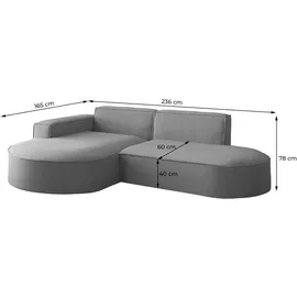 Fun Möbel SOFASET Palma Ecksofa Sessel Ascot