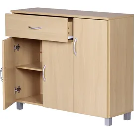 Wohnling Sideboard 90 x 75 x 30 cm buche nachbildung