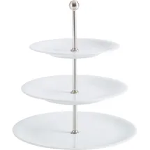 Kahla Update Étagère Maxi 3tlg. weiß | weiße 3 Stöckige Etagere aus Porzellan