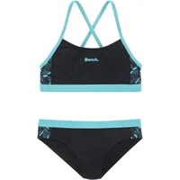 BENCH Bustier-Bikini Blau/Schwarz 170/176