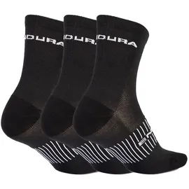 Endura Coolmax Race Socken 3 Paare Schwarz 42,5-47