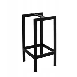 kapaga Kaminholzregal Metall 25 x 25 x 50 cm Schwarz