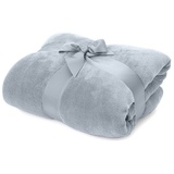 Wohndecke Kuscheldecke Sofadecke Tagesdecke Coral Fleece 150x200cm, Lumaland blau