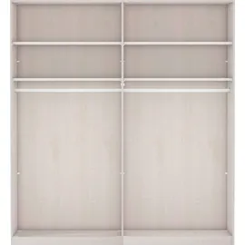 Wiemann Schwebetürenschrank Korfu 197,3 x 217 x 67 cm Grau/Schwarz