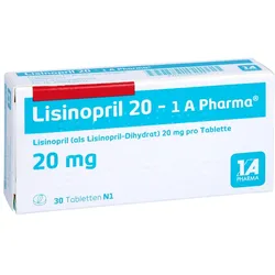 Lisinopril 20-1a Pharma Tabletten 30 St
