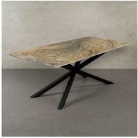 MAGNA Atelier Esstisch SPIDER mit Marmor Tischplatte, Dining Table, nachhaltig, Naturstein, Exclusive Line, 200x100x75cm bunt 200 cm x 75 cm