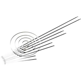 HellermannTyton 111-01552 MST700S Kabelbinder 5.90mm Silber mit Kugelverschluss, Hitzestabilis
