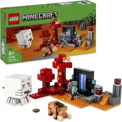 LEGO® Konstruktionsspielsteine »Hinterhalt am Netherportal (21255), LEGO Minecraft«, (352 St.), Made in Europe LEGO® bunt