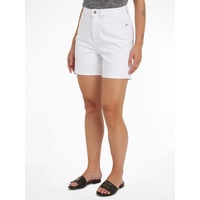 Tommy Hilfiger Shorts »DNM STRAIGHT SHORT HW WHITE«, in Unifarbe