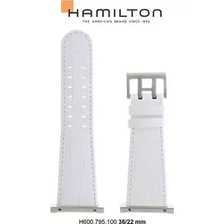 Hamilton - Code Breaker Band-set Leder-weiss-36/22 H690.795.100 - weiß